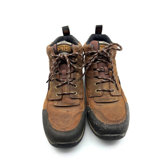 Women’s Waterproof Hiking Outdoor Brown Leather ARIAT Boots 9B - Picture 1 of 16